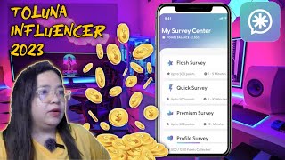 TOLUNA INFLUENCER LEGIT AND PAYING APPS 2023  Free Money Online [upl. by Nabetse]