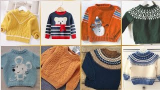 Top 30 Baby Boy Sweater DesignsHand Knitted Baby Boy Sweater Designs Ideas [upl. by Milford]