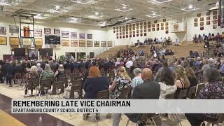 Woodruff community honors late teacher coach school board vice chairman [upl. by Shawnee]