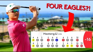 Pro Golfer Makes FOUR Eagles In One Round [upl. by Oiramej]