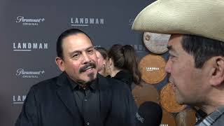 Emilio Rivera Carpet Interview at Paramounts Landman Premiere [upl. by Nahtannoj]