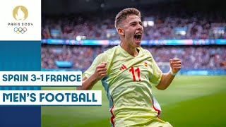 Spain U23 31 France U23 Men’s Football GrandFinal ⚽️  Paris 2024 Final Match Highlights [upl. by Enimzzaj803]