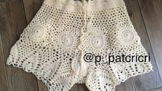 engespanal sub Tutorial de shorts de crochê [upl. by Bartholemy]