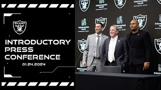 Antonio Pierce amp Tom Telesco Introductory Press Conference  Las Vegas Raiders  NFL [upl. by Deppy]