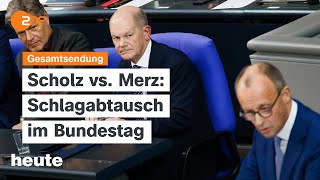 heute 1900 Uhr vom 16102024 Debatte im Bundestag Höhere Kassenbeiträge Selenskyjs Siegesplan [upl. by Crystal]