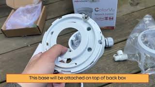 Hikvision Colorvu Security camera installation [upl. by Yttap]