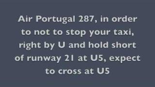 Transcription of TAP287 radio comms on departure from Lisbon LPPT to Maputo [upl. by Yardley]