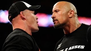 The Rock and John Cena come facetoface one final time WWE Raw [upl. by Milburr]