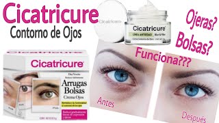 CREMA CICATRICURE CONTORNO DE OJOS  GEL PARA ELIMINAR OJERAS Y BOLSAS  FUNCIONA [upl. by Limber]