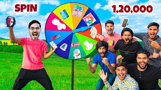 ₹120000 Spin The Wheel Challenge पहिया घुमाओ और जीतो आईफ़ोन Looser Will Eat Jolochip🥵 [upl. by Coltson]