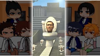 Kageyamas Past Teammates React to Skibidi Toilet  Gacha Life React [upl. by Bywoods992]