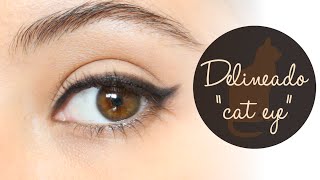 Tips para hacer el delineado quotcat eyequot o cola de gato 😺  Silvia Burgos [upl. by Manning]