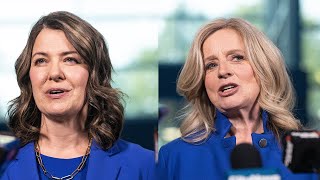 Notley vs Smith Key moments from the first Alberta leaders debate [upl. by Cheslie]