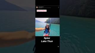 Spiez spiez lakethun lagothun Suiza switzerland sup paddleboarding paddleboardadventure [upl. by Colner]