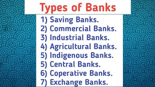 All Types of Banks in Hindi  By Syed Fahad [upl. by Nabila]