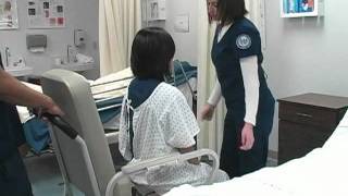 Nursing Transfer Patient From Bed to Wheelchair [upl. by Kalinda]