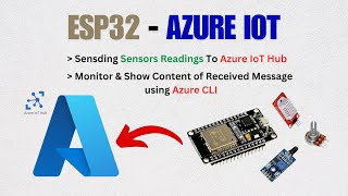 Azure IoT With ESP32  Sending Sensors Data to Azure IoT Hub amp Showing Messages via Azure CLI [upl. by Hnirt]