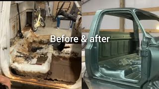 Painting the square body cab [upl. by Ardelis]