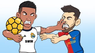 Ronaldo amp Messi  The Golden Rivalry Two Legends  Football Animation [upl. by Nosna]