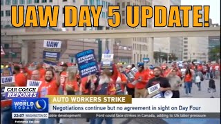 Breaking News Latest Update on UAW Day 5 Strike [upl. by Mela]