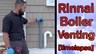 High Efficiency Boiler Venting Vent building timelapse  tour [upl. by Hgielak412]