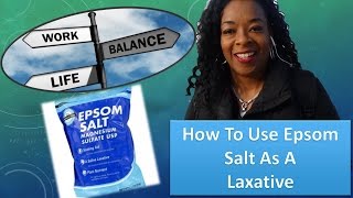 How To Use Epsom Salt As A Detox Laxative [upl. by Kalfas]