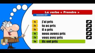 La conjugaison du verbe Prendre  Indicatif Passé composé [upl. by Ogilvie66]