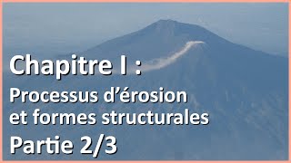 Processus dérosion et formes structurales 23  Géographie des environnements [upl. by Aizirk841]