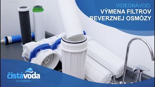 Výmena filtrov a dezinfekcia reverznej osmózy [upl. by Rheingold255]