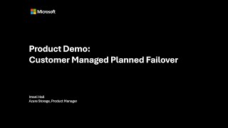 Azure Storage Planned Failover  Demo [upl. by Neelloc]