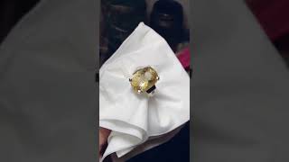 FashioN Natural Crystal Gemstones Silver Ring [upl. by Shandeigh908]