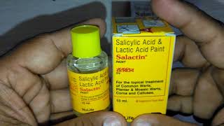 Salactin Paint review त्वचा के मस्सों को निकालने के लिए safest मेडिसिन [upl. by Lielos]