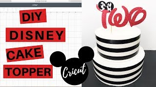 Cricut Cake Topper Tutorial  DIY Disney cake topper [upl. by Aranat]