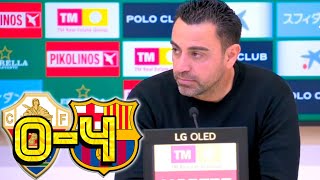 Rueda de prensa XAVI ELCHE CF 04 FC BARCELONA [upl. by Natal765]