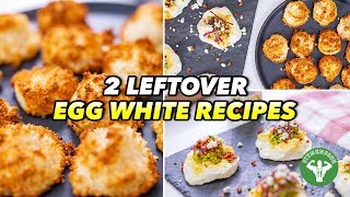 2 Leftover Egg White Recipes Low Carb Macaroons amp Avocado Clouds [upl. by Revlys]