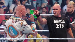 WWE 11 April 2024  Stone Cold Returns amp Challenges The Rock raw highlights today  Review [upl. by Ssirk]