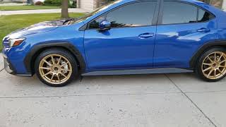 Subaru WRX 2022  Gold Wheels [upl. by Ahtelra]