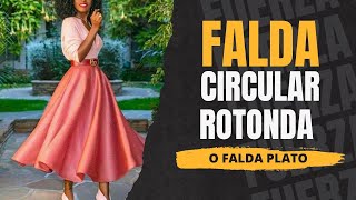 FALDA CIRCULAR ROTONDA O FALDA PLATO [upl. by Yspyg]