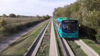 Short clip of Longest Guided Busway in the World [upl. by Akirdnahs]