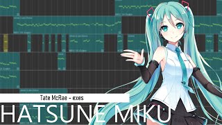 【Hatsune Miku V4X】 Tate McRae  exes 【Vocaloid Cover】 VSQX DL [upl. by Kutchins]