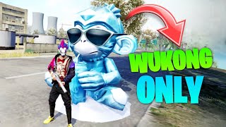 WUKONG STATUE GUN ONLY CHALLENGE IN FREE FIRE  RJ ROCK [upl. by Eecyak661]