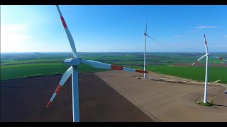 Repowering in Beesenstedt Wind Farm Ge Tacke Repower Enercon Vestas wind turbines 942020 [upl. by Vasilis]