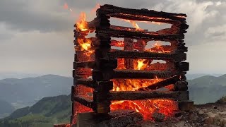 Sonnwendfeuer am Diedamskopf in Schoppernau [upl. by Nilyram758]