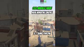 CS2 Mirage Window Smoke cs2 counterstrike2 [upl. by Olaznog831]