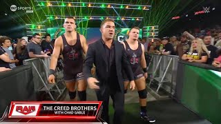 The Creed Brothers Entrance  WWE Monday Night Raw July 29 2024 [upl. by Petracca]