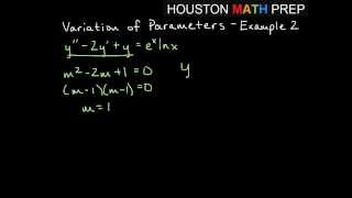 Variation of Parameters  Example 2 [upl. by Westbrook585]