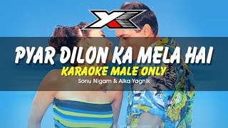 Pyar Dilon Ka Mela Hai Karaoke  Male Only  Dulhan Hum Le Jaayenge  Salman Karisma [upl. by Ronacin]