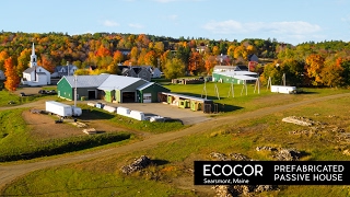 Passive Architecture Design 99  Ecocor  Prefabricated Passive House  Searsmont Maine [upl. by Meng]