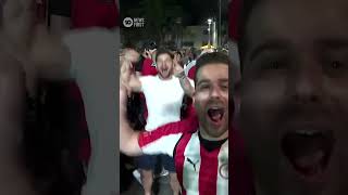 Olympiacos Fans Celebrate Conference League Cup Win  10 News First [upl. by Kos147]