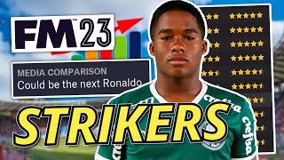 30 Best Wonderkid Strikers in FM23 Final Update [upl. by Yerdua]